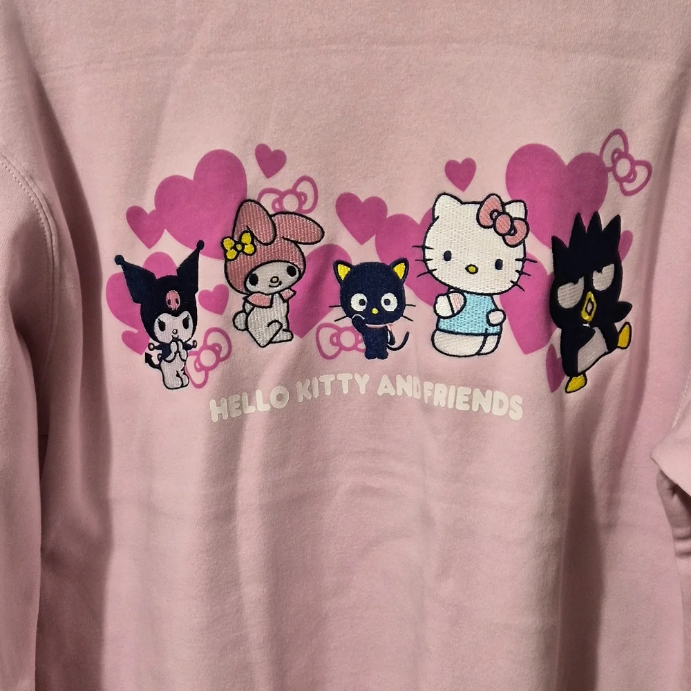 Hello Kitty Pink Sweater NWOT Sz L - Picture 2 of 4